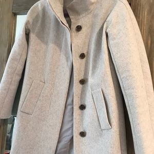 J. Crew Heather Grey Wool Coat